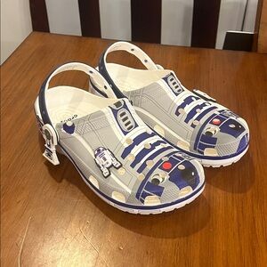 R2-D2 Crocs Shoes Clogs Sandals new R2D2 Mens Size 11